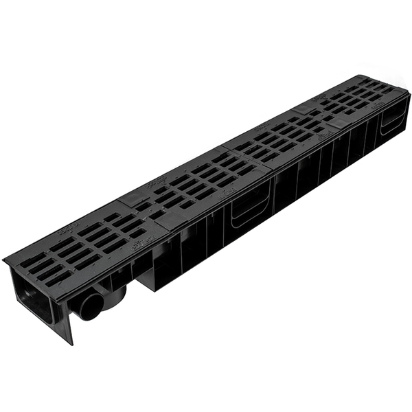 Лоток Ecoteck STANDART 100.99 h99 c решеткой 100 чугунной щелевая, кл. С250